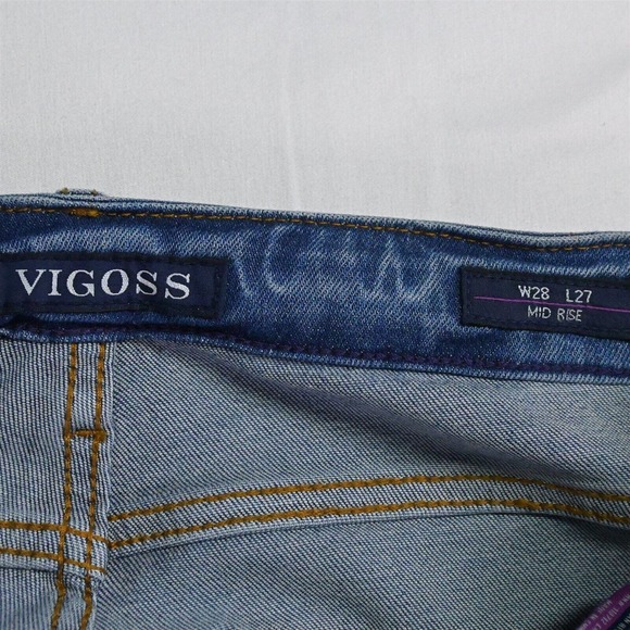Vigoss 28 x 27 Marley Super Skinny Mid Rise Light Raw Hem Stretch Denim‎ Jeans - Picture 3 of 7